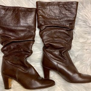 Brown slouch Aldo heeled boots Sz. 40